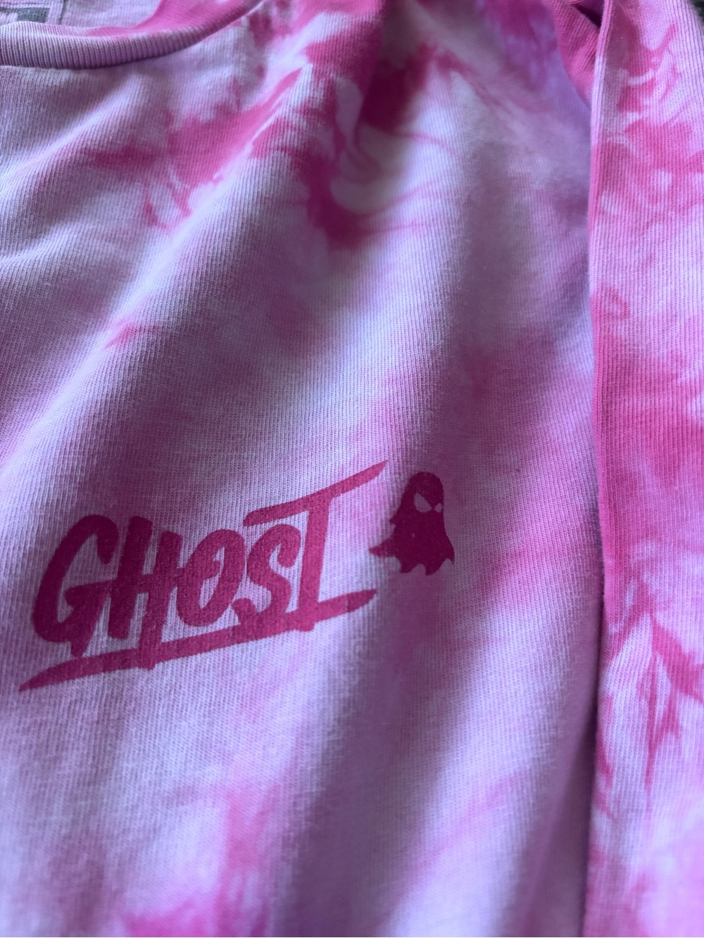 GHOST Lifestyle X Bubblelicious Pink Tie-Dye Long Sleeve Tee - Picture 3 of 5